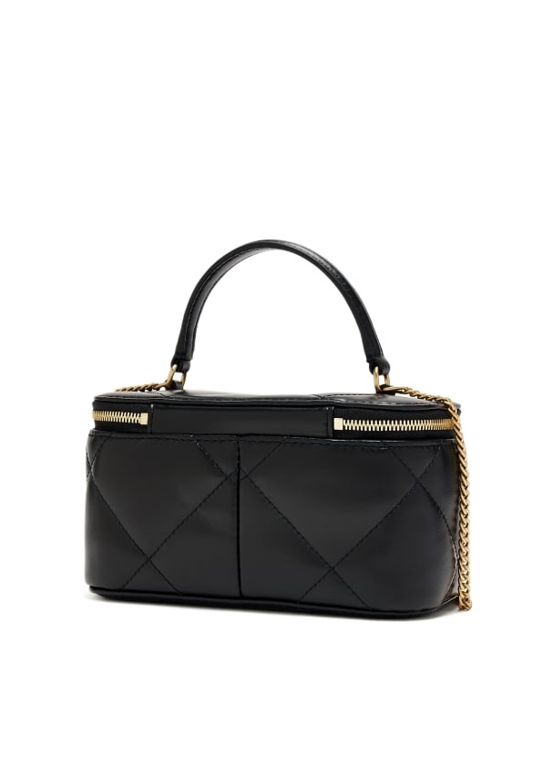Tory Burch Top Handle Cosmetic Bag In Black
