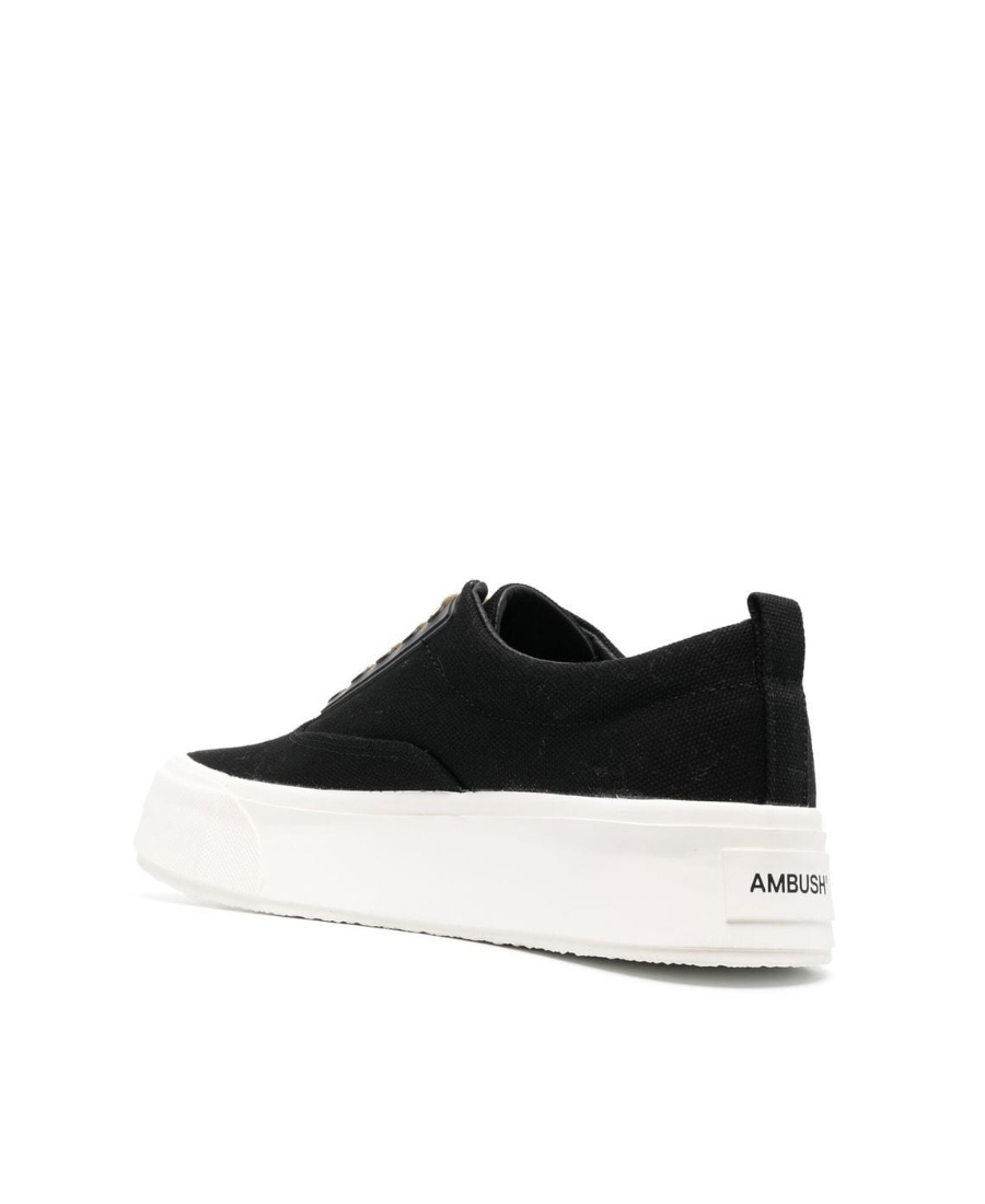Ambush Lace-up Flatform Sneakers In Black