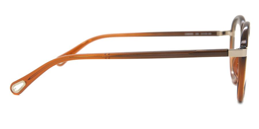 Chloé Eyewear Round Frame Glasses In Brown