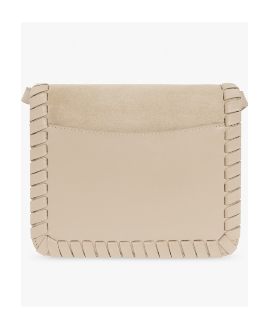 Chloé Chloe Sand Suede Kattie Clutch In Nude