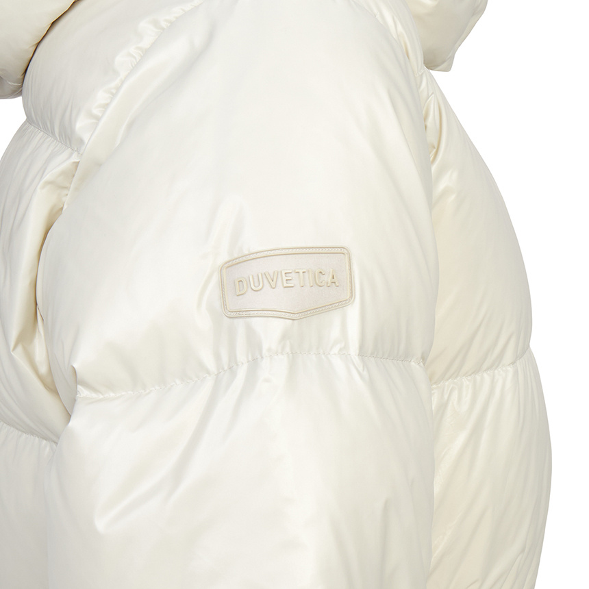 Duvetica Long-sleeved Down Jacket In White