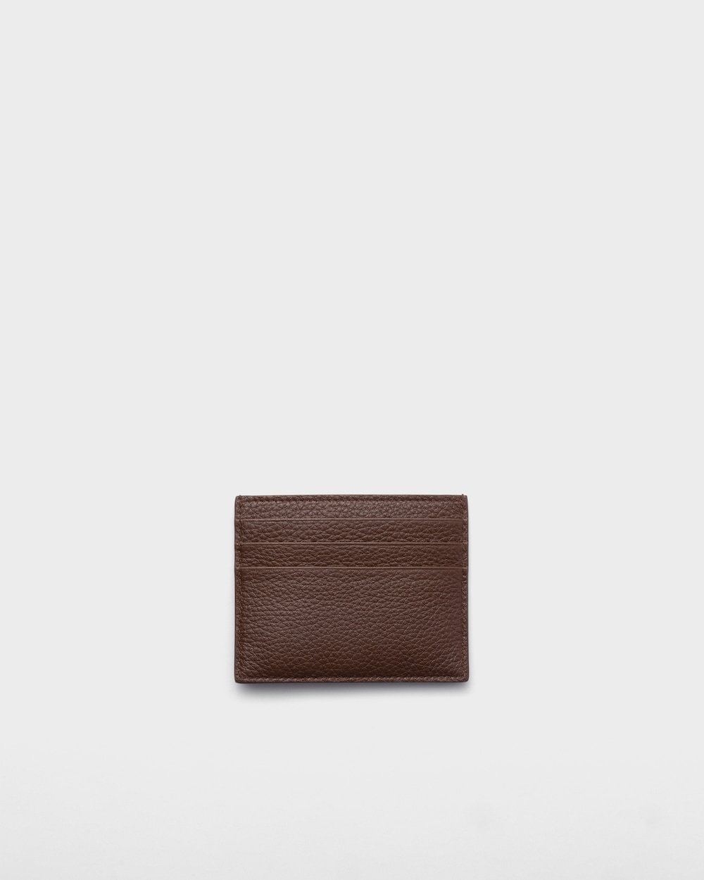 Prada Leather Triangle Card Holder