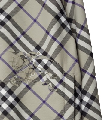 Burberry Cropped Reversible Check Jacket In Multicolor