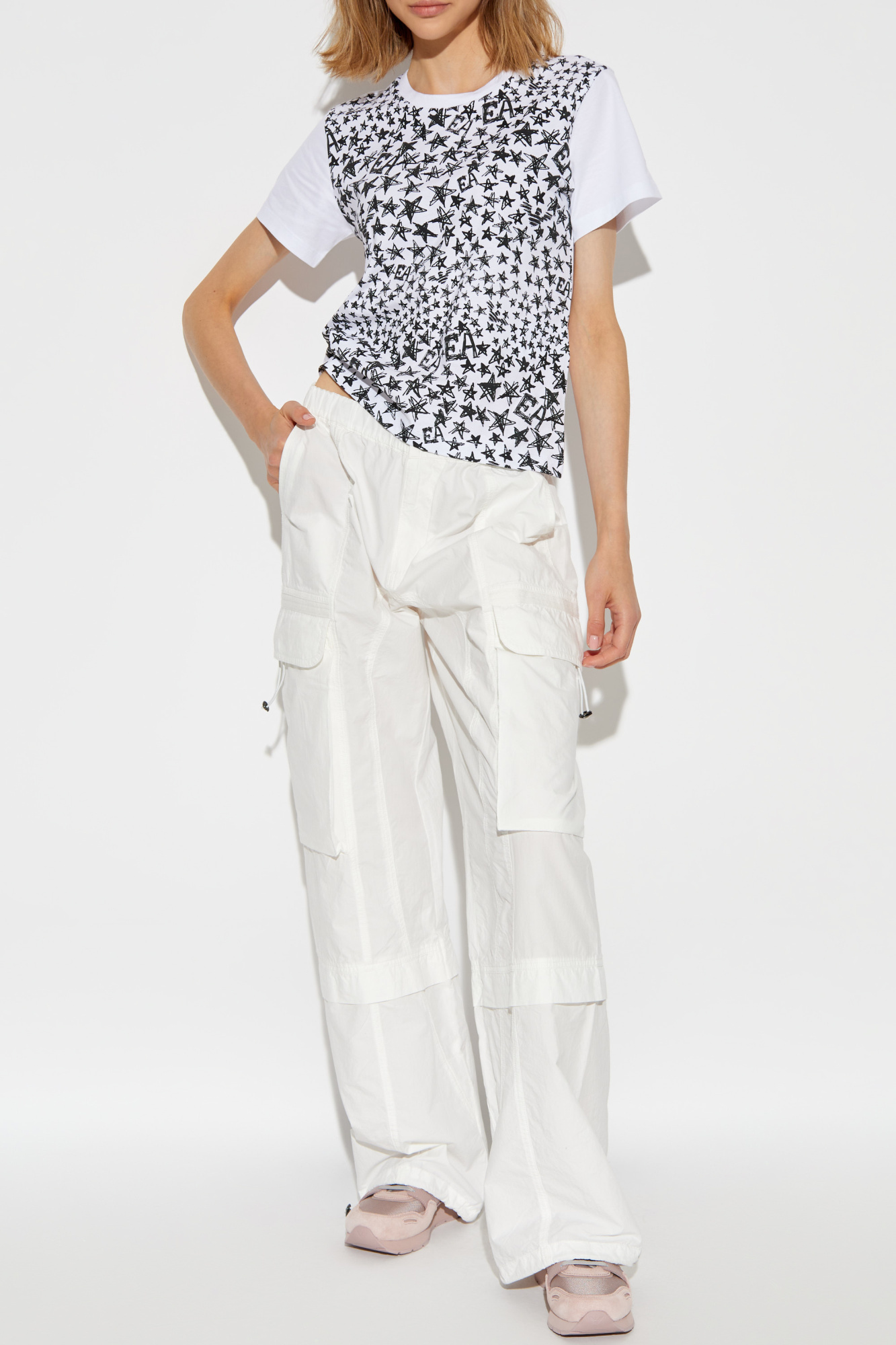 EMPORIO ARMANI STAR-PRINT COTTON T-SHIRT