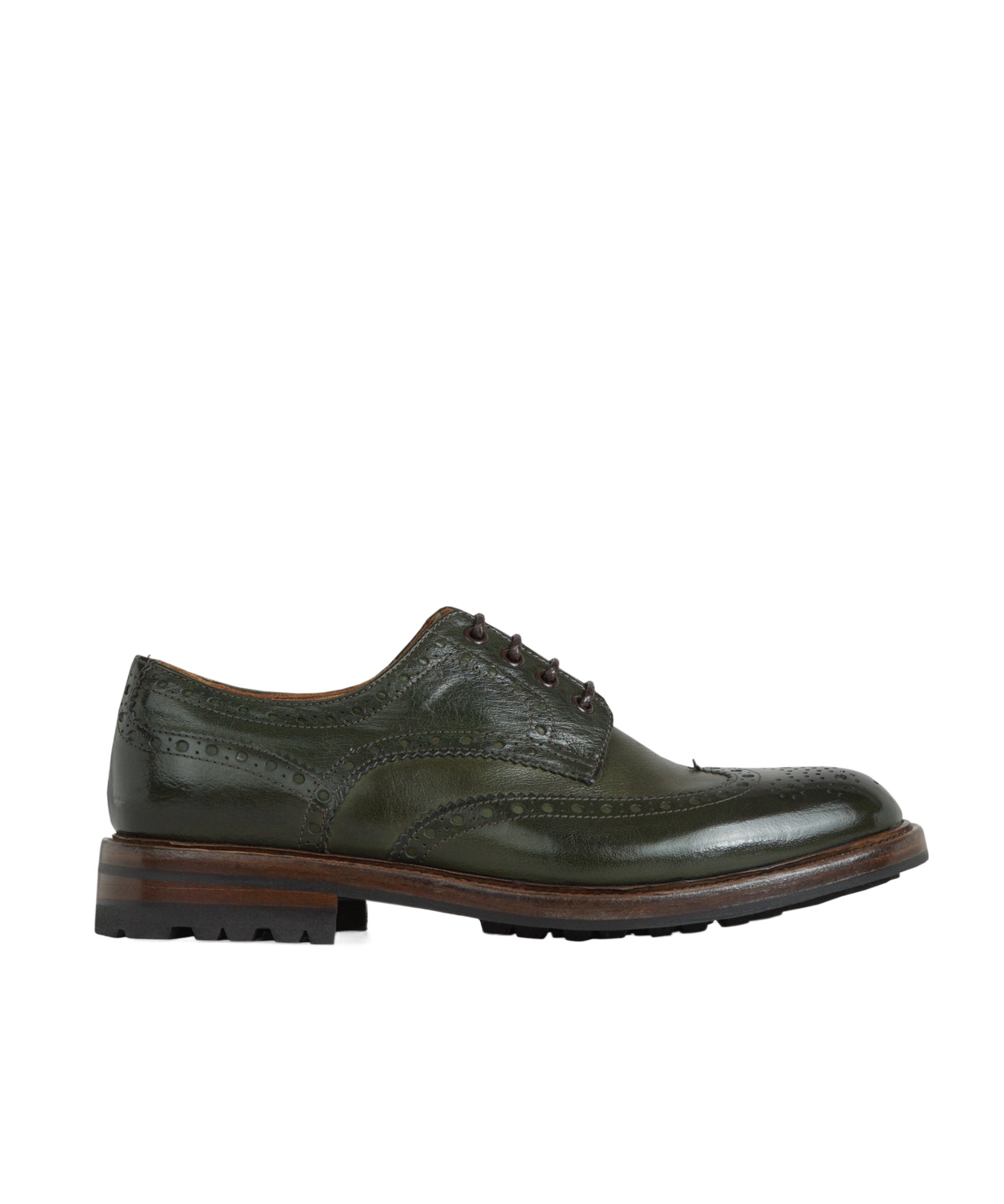 Green George Strap-up Dress Shoes In Black