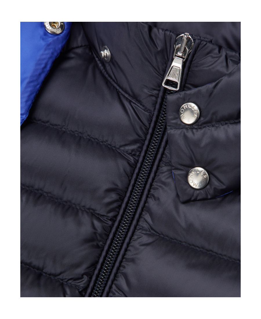 Moncler Laurus Padded Hooded Jacket In Blue