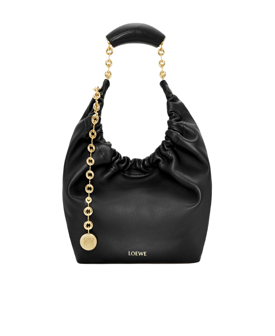 Loewe Small Drawstring Handbag In Black