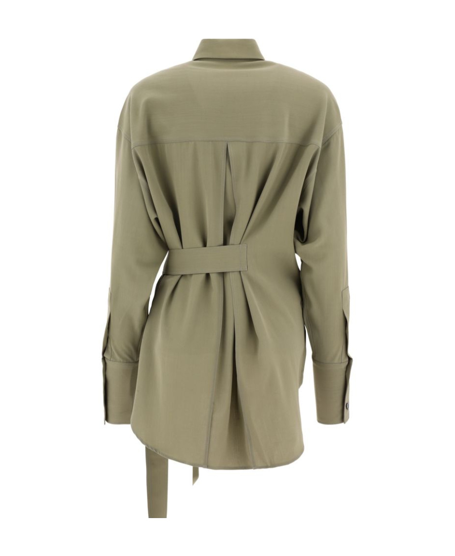 Studio Nicholson Long-sleeved Strap Shirt In Nude