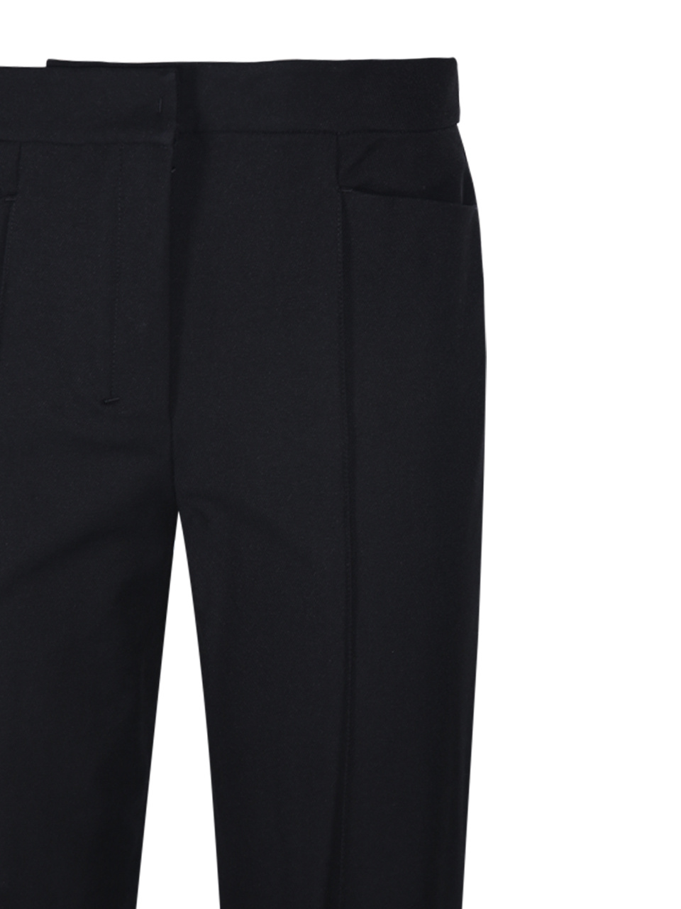 Max Mara Pantalone Dritto In Cady In Black
