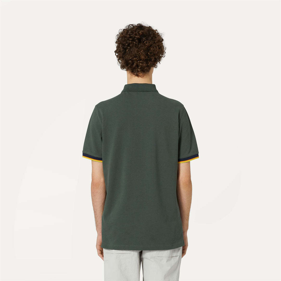 K-way Short-sleeved Polo Shirt In Black