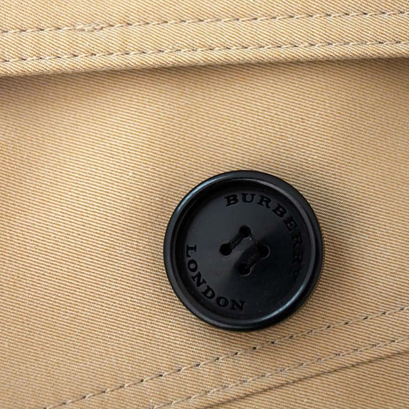 Burberry Double-breasted Trench Coat In Brown