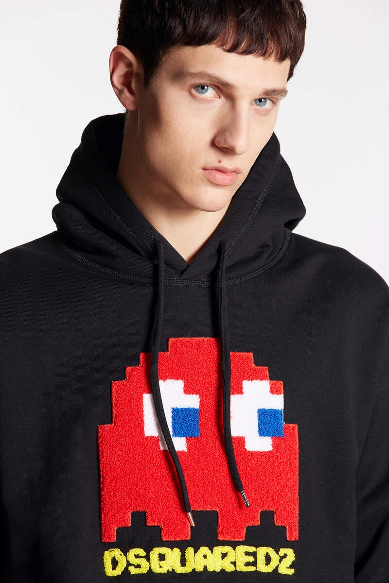 Dsquared2 Cartoon-print Hoodie In Black