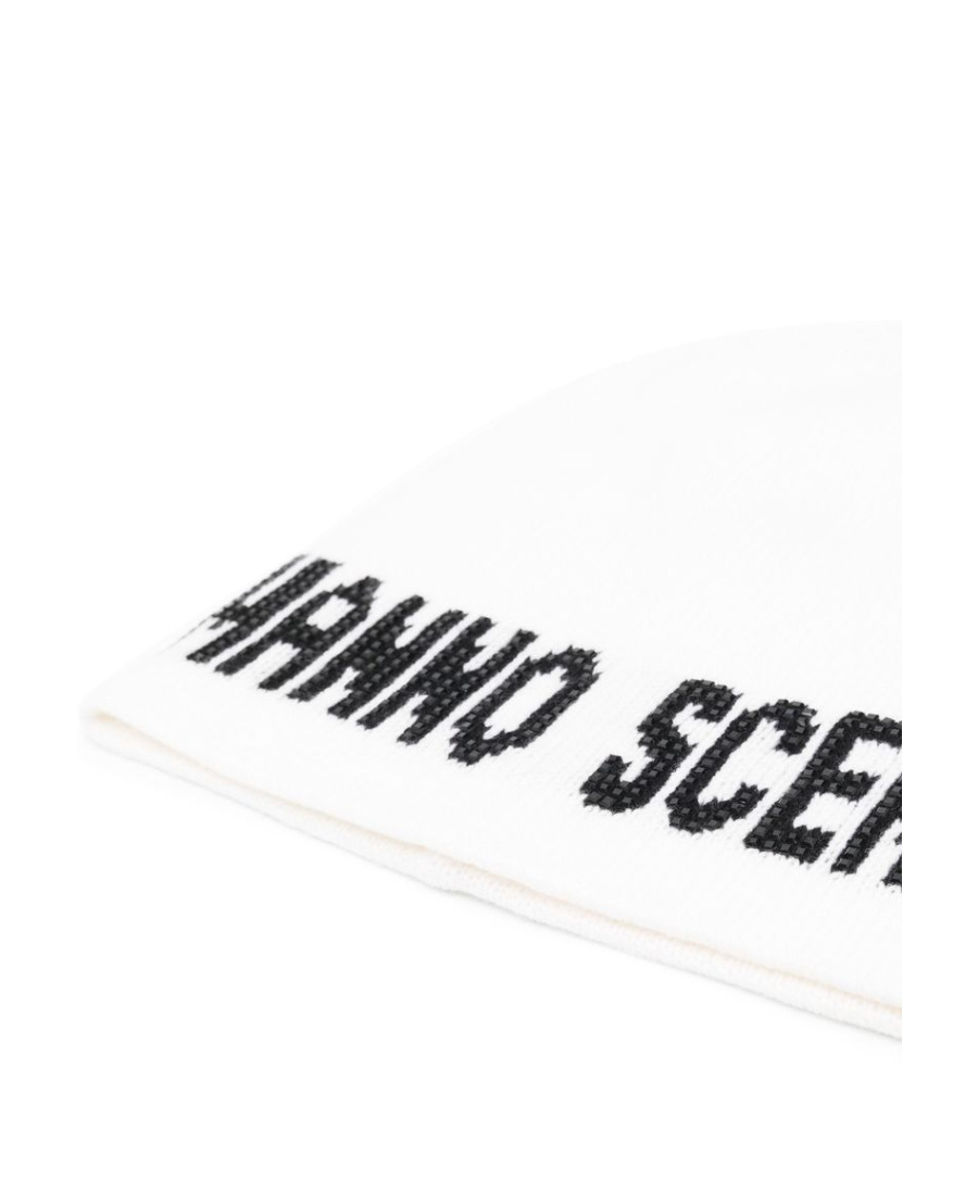 Ermanno Scervino Intarsia-knit Logo Beanie In White