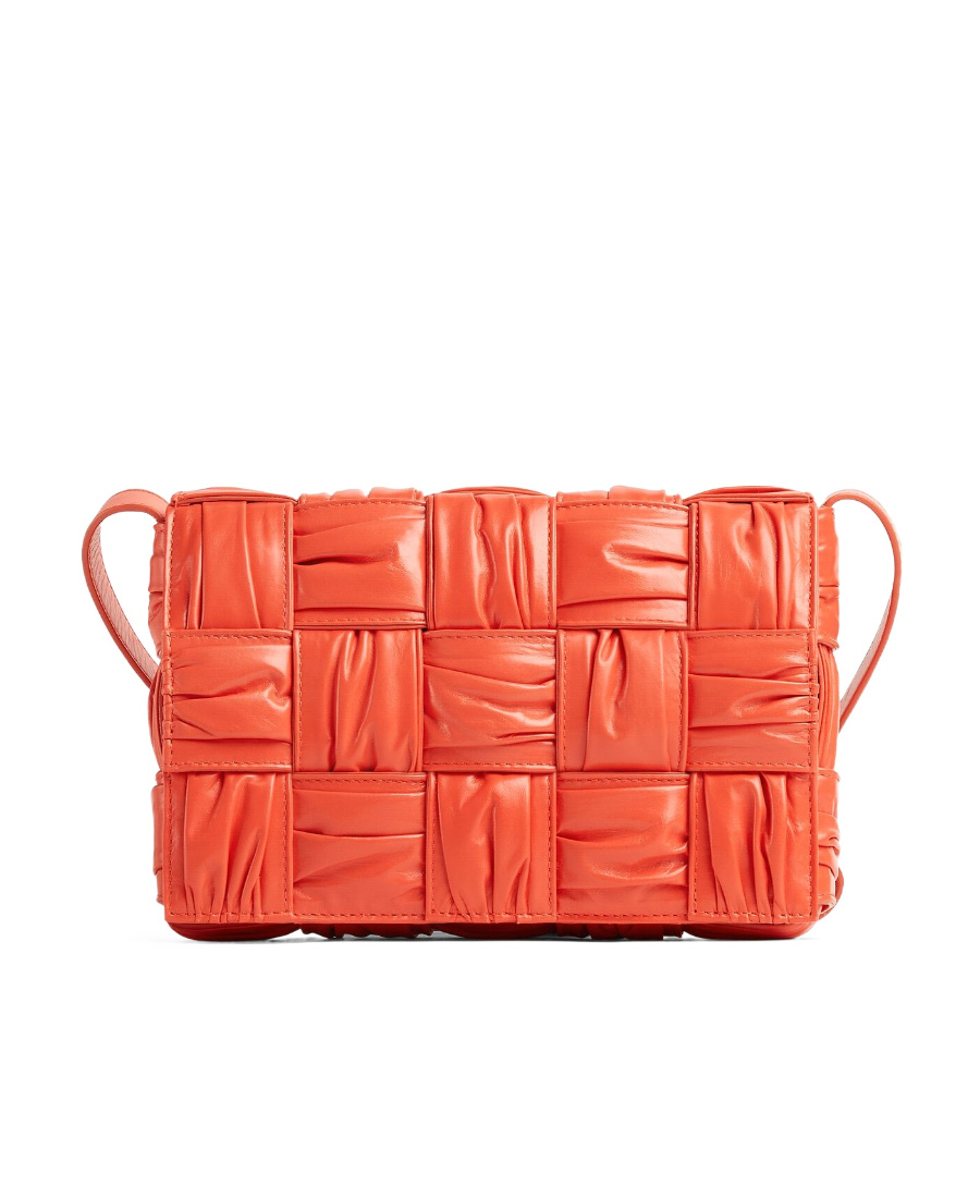 Bottega Veneta Cassette Cross-body Bag In Red