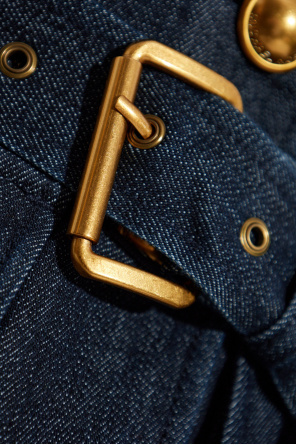 Michael Michael Kors Long-sleeved Denim Jacket In Blue
