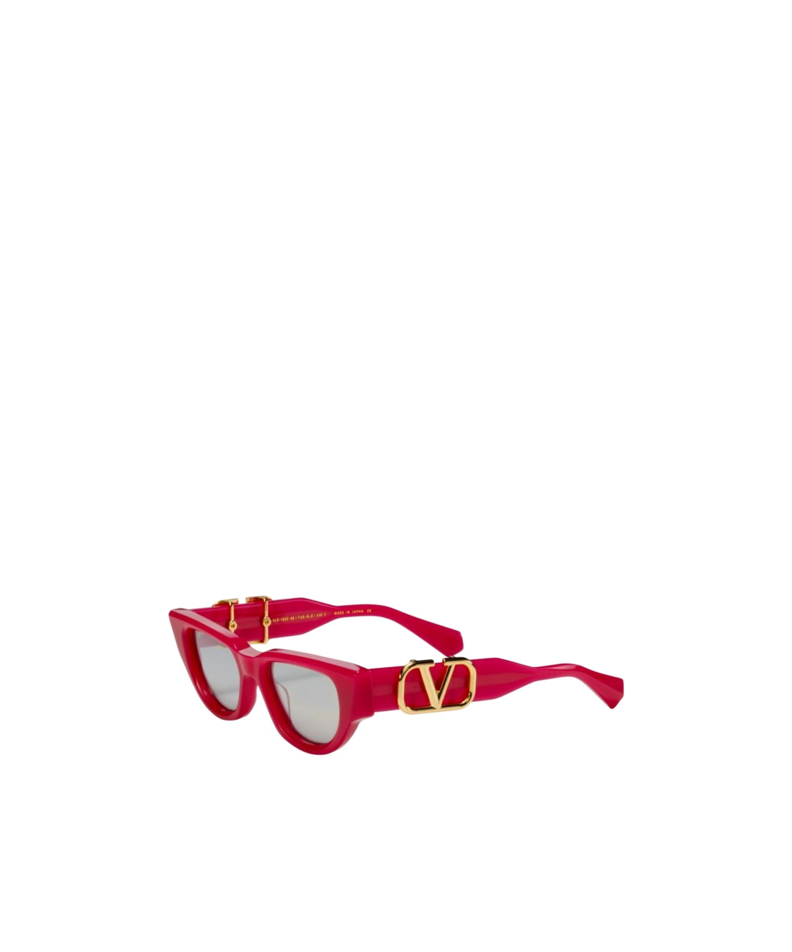 Valentino Due Acetate & Titanium Cat-eye Sunglasses In Red