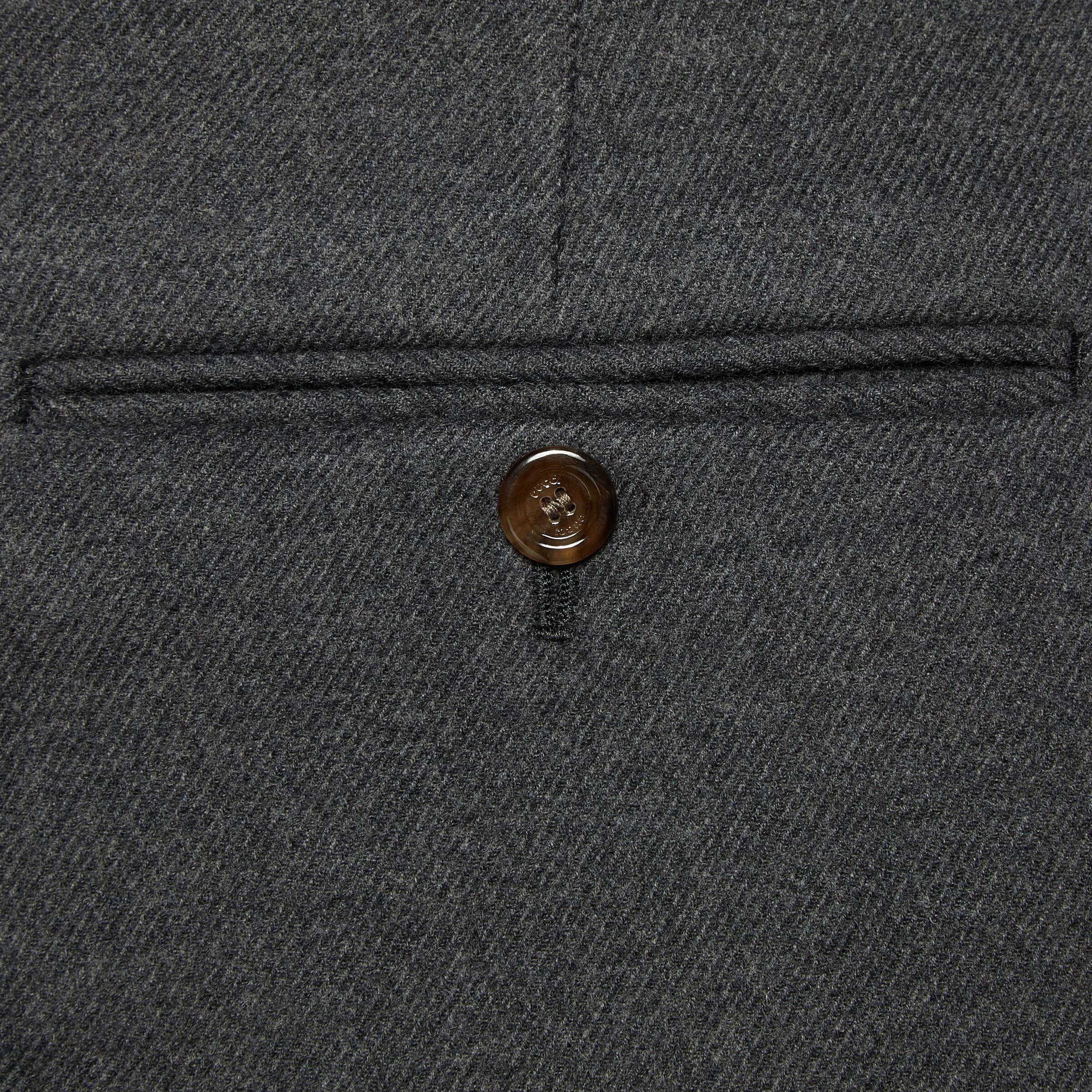 Gucci Cropped Flared Wool Trousers In Gray