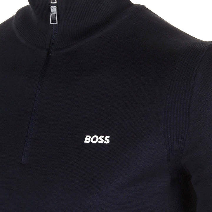 Hugo Boss High Collar And Long Sleeves Sweater In Black