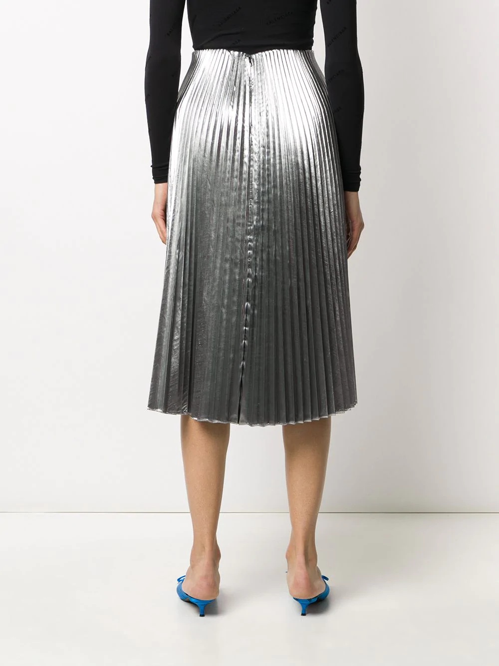 Balenciaga Pleated Skirt In Gray