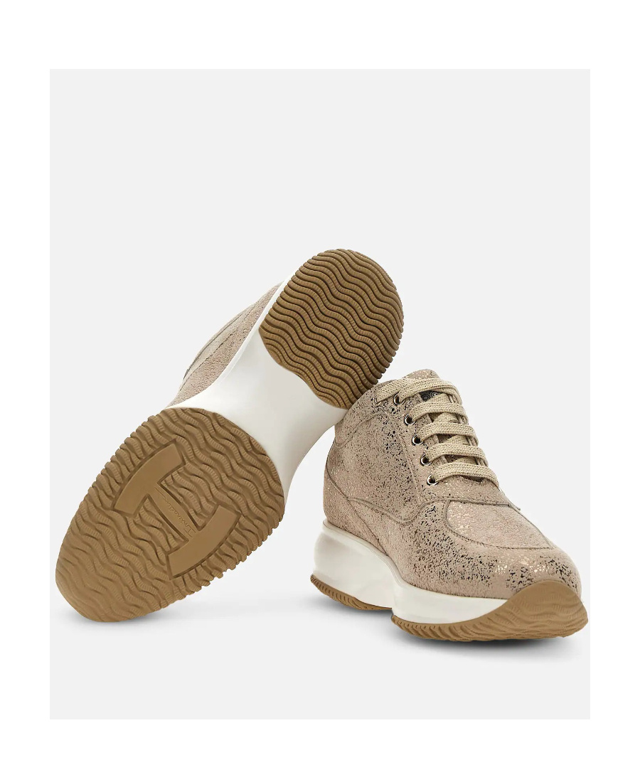 Hogan Logo Sports Shoes In Nude