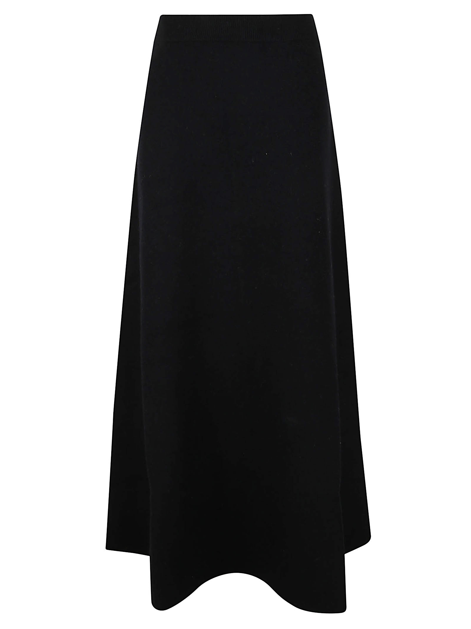 Max Mara Flared Skirt In Black
