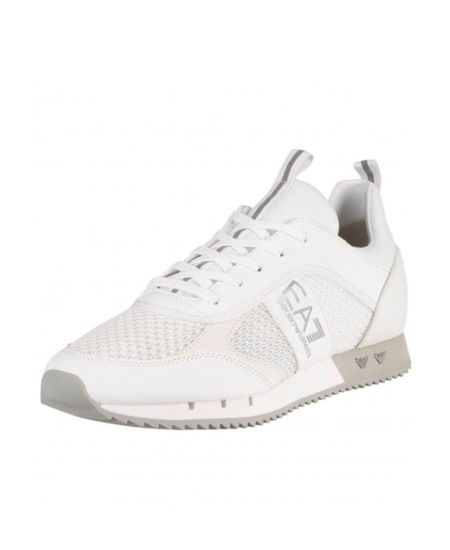 Ea7 Tie Round Head Low Upper Board Shoes In White