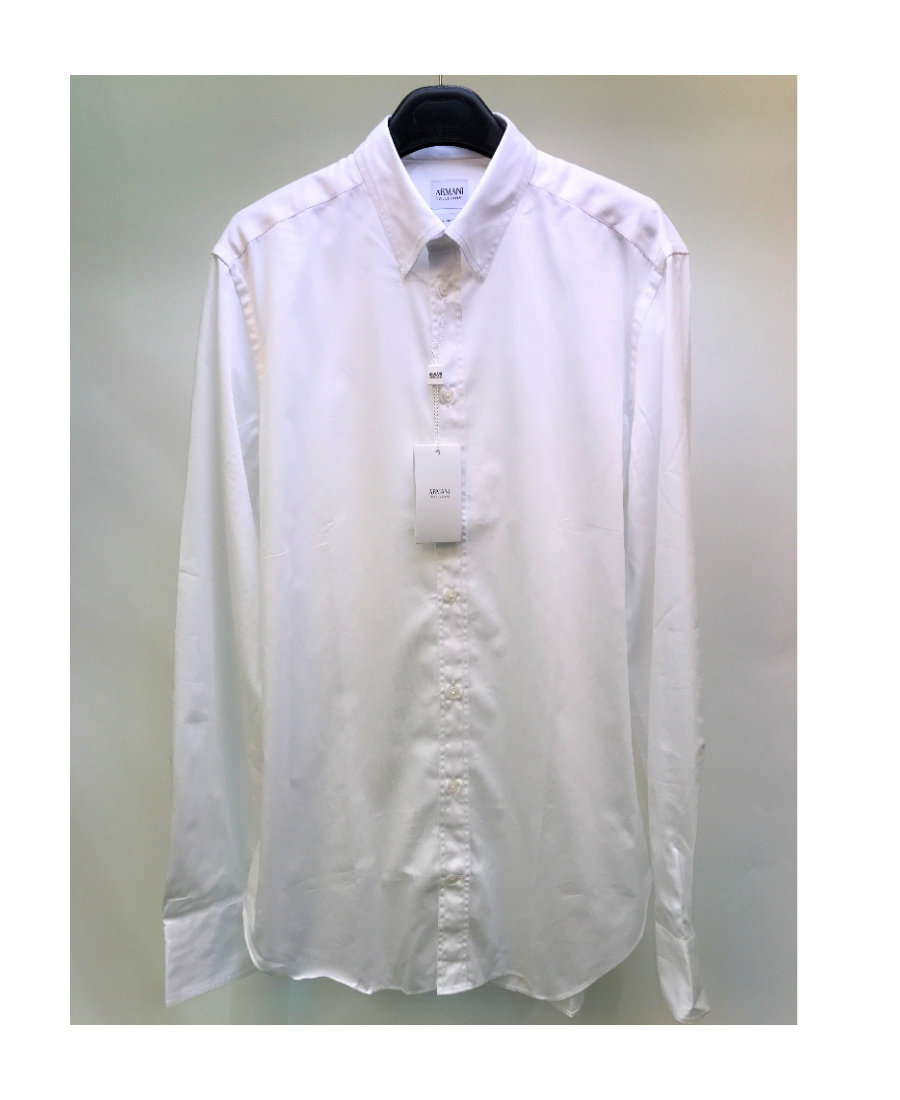 Armani Collezioni Button Shirt In Gray
