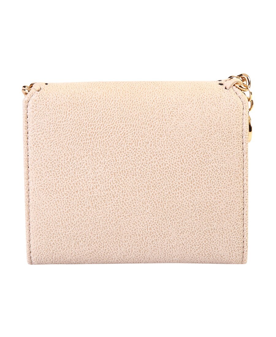 Stella Mccartney Small Falabella Wallet In Nude