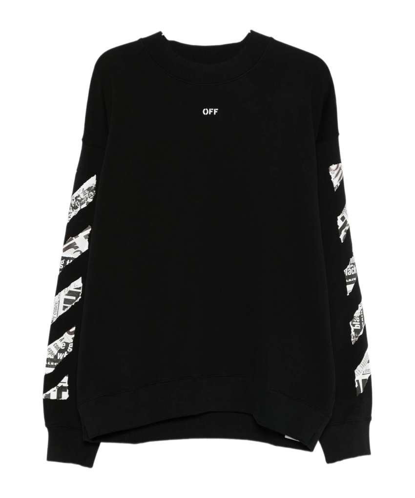 Off-white Arrow-print Sweatshirt In Black