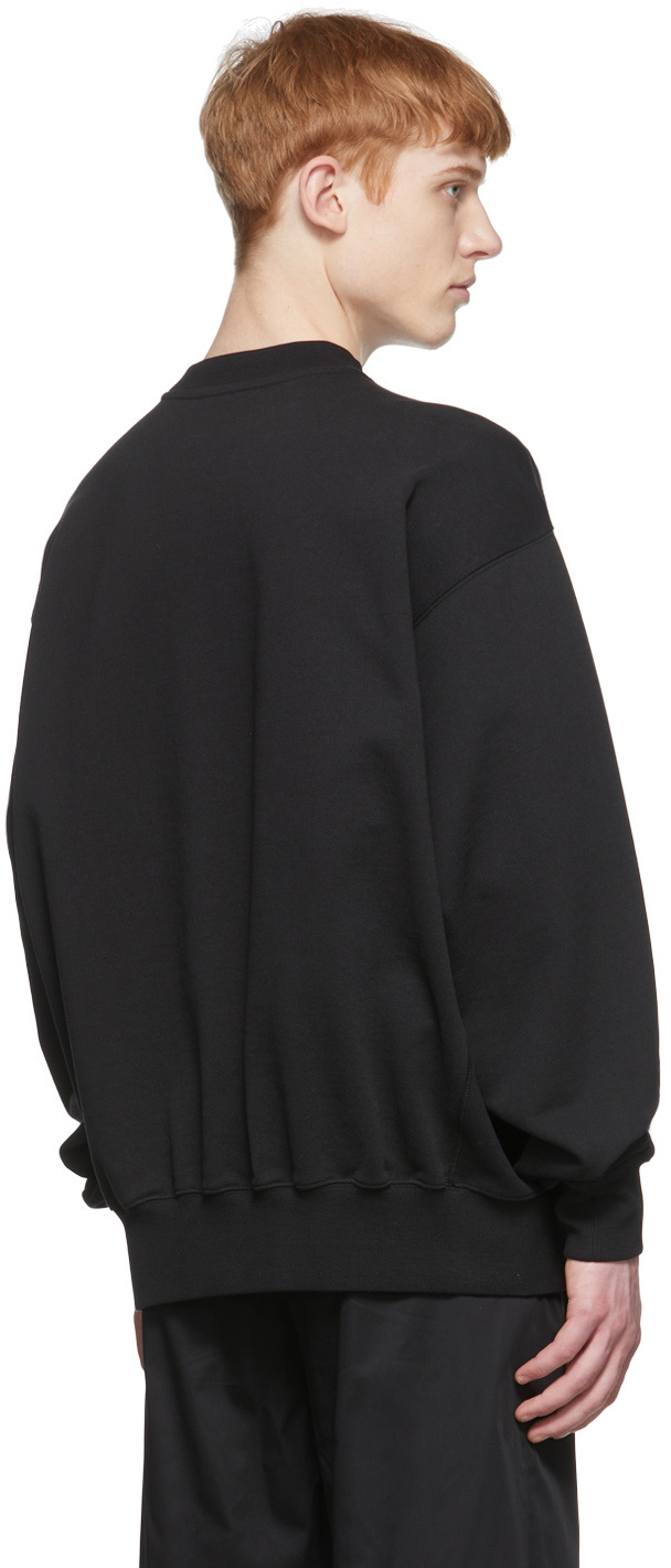 We11 Done Logo-print Detail Sweatshirt In Black