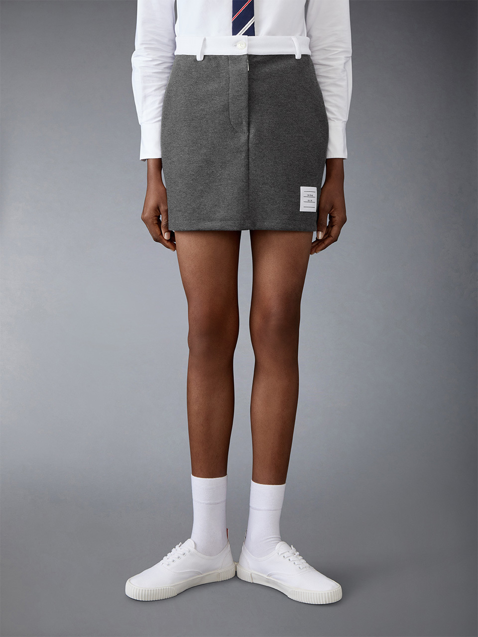 Thom Browne Logo-patch Mini Skirt