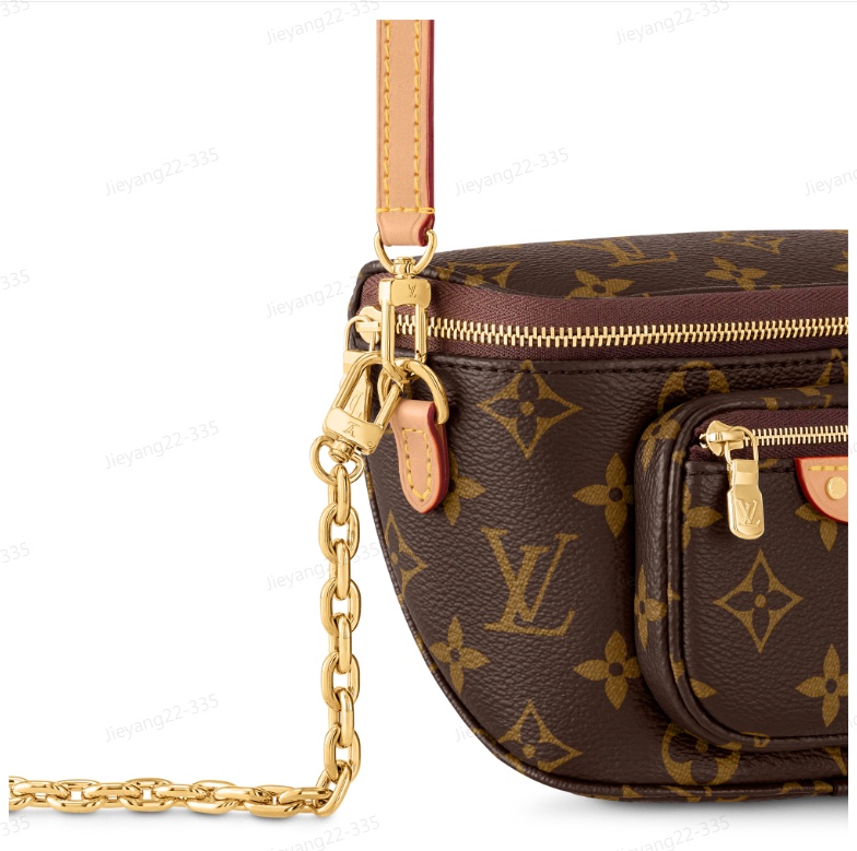 Pre-owned Louis Vuitton Bumbag Zipper Mini Shoulder Bag In Brown