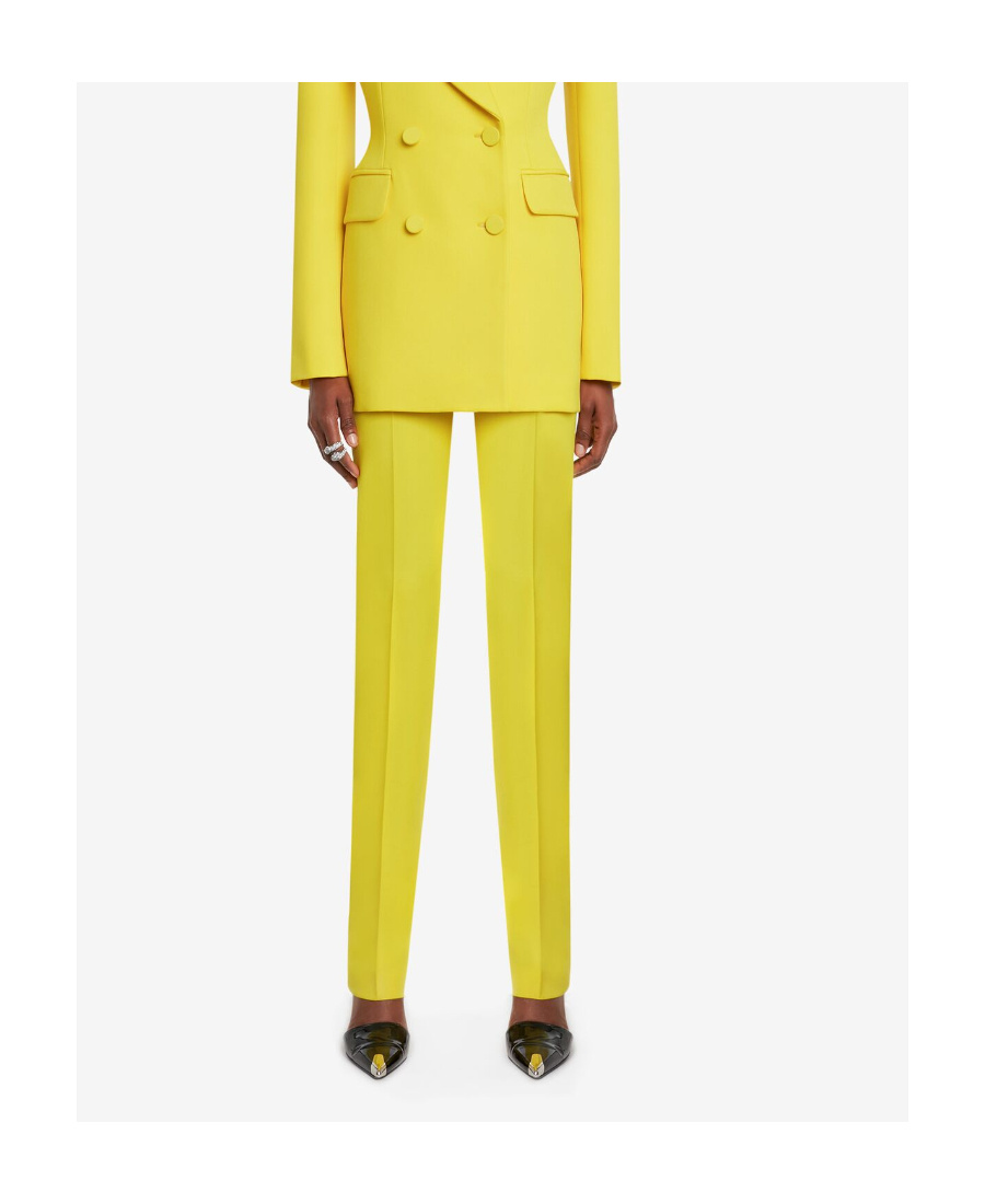 ALEXANDER MCQUEEN HIGH-WAISTED SLIM-CUT TROUSERS