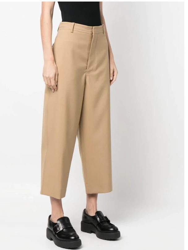 Marni Tapered-leg Trousers In Nude