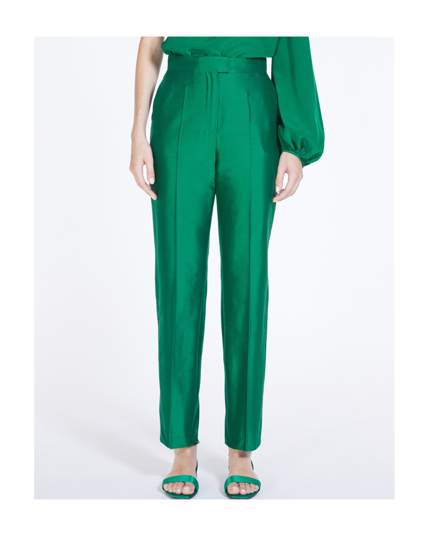 Max Mara Ankle-length Casual Pants In Green