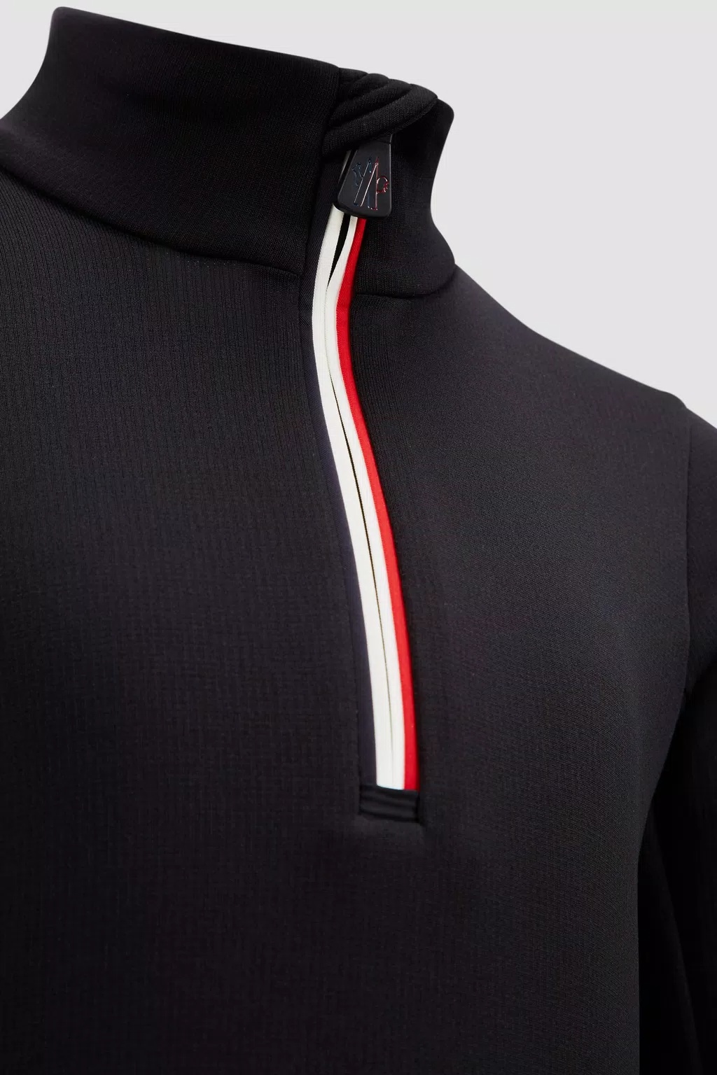 Moncler Long-sleeved Bottomed Shirt In Black