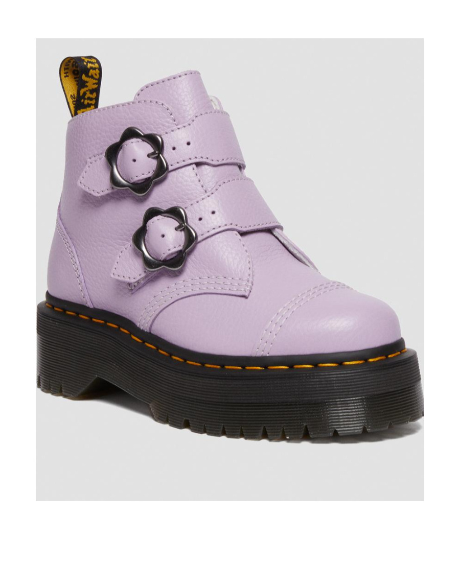 Dr. Martens' Thick-soled Short Boots In Purple
