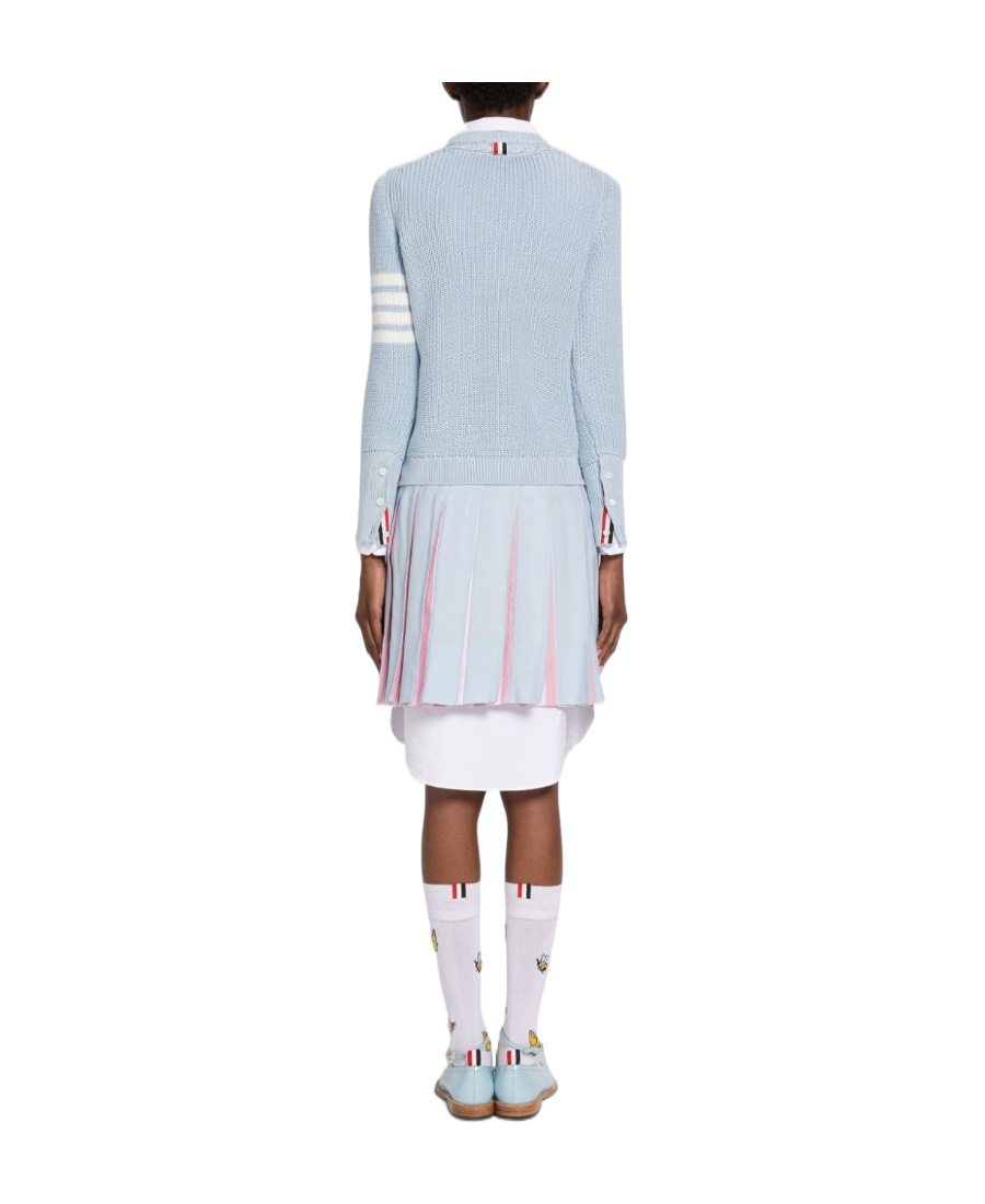 Thom Browne 4-bar Stripe Jumper In White