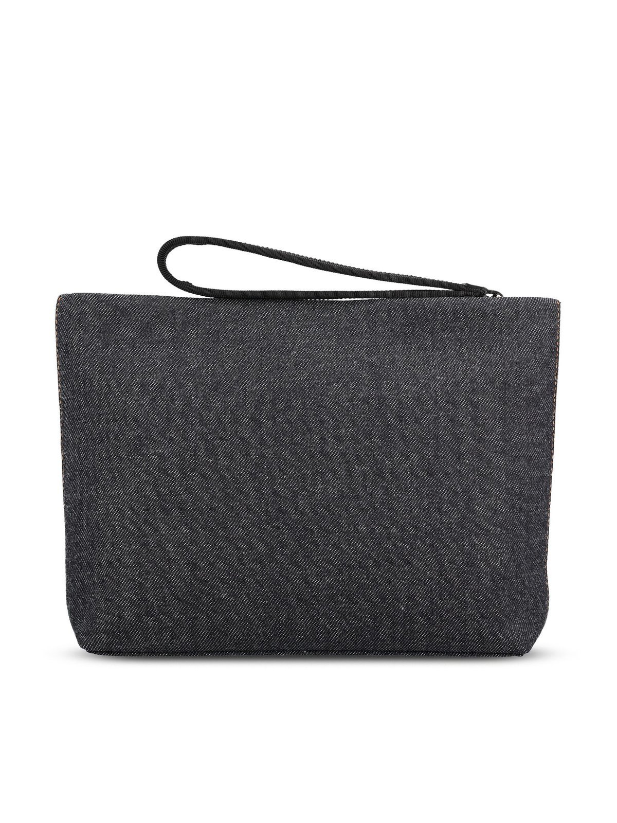 Givenchy Paris Logo Printed Zipped Clutch Bag In Black
