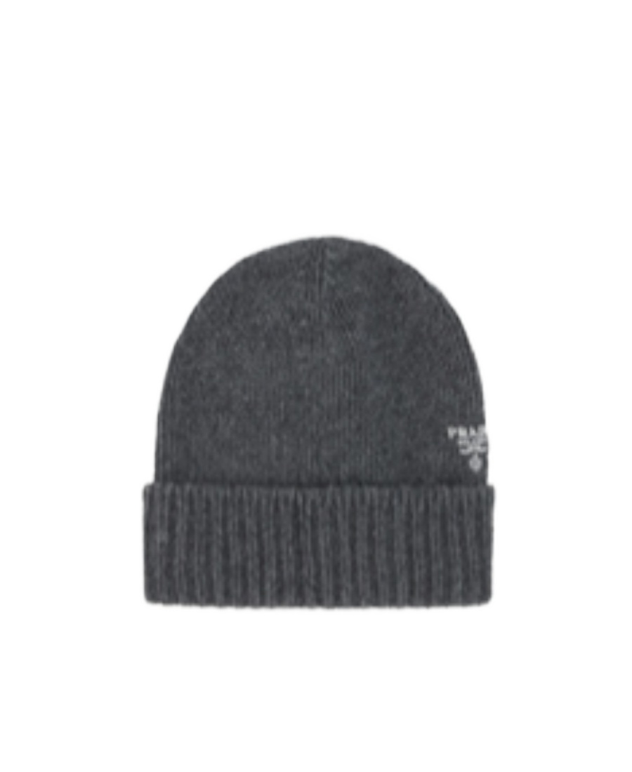 Prada Logo Hat In Black
