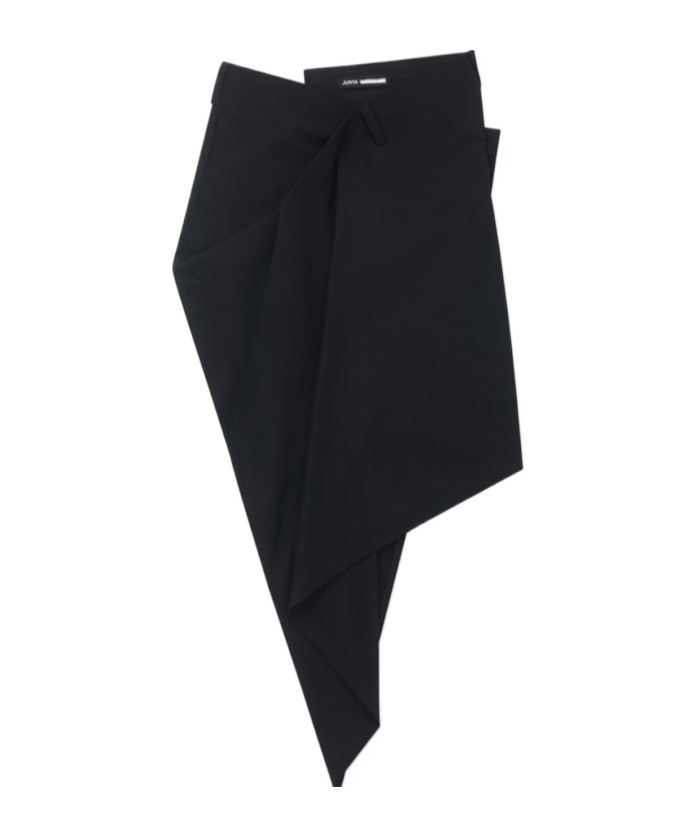 Junya Watanabe Belt Loop Wrap Skirt In Black