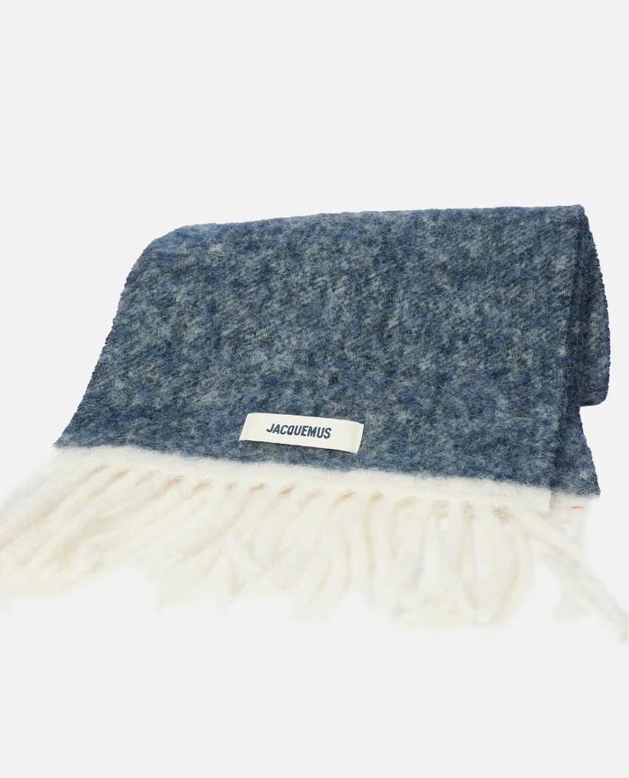Jacquemus Fringed Scarf In Burgundy