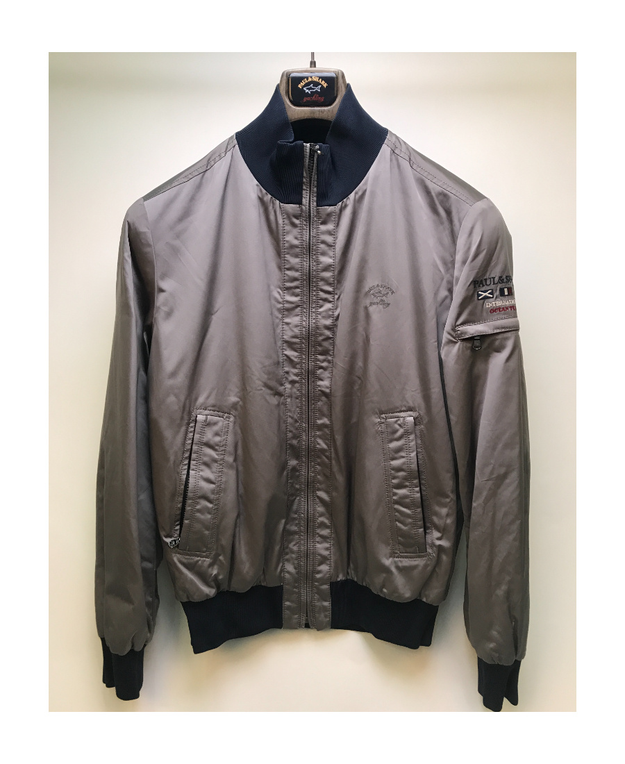 Paul & Shark Logo Casual Jacket In Black