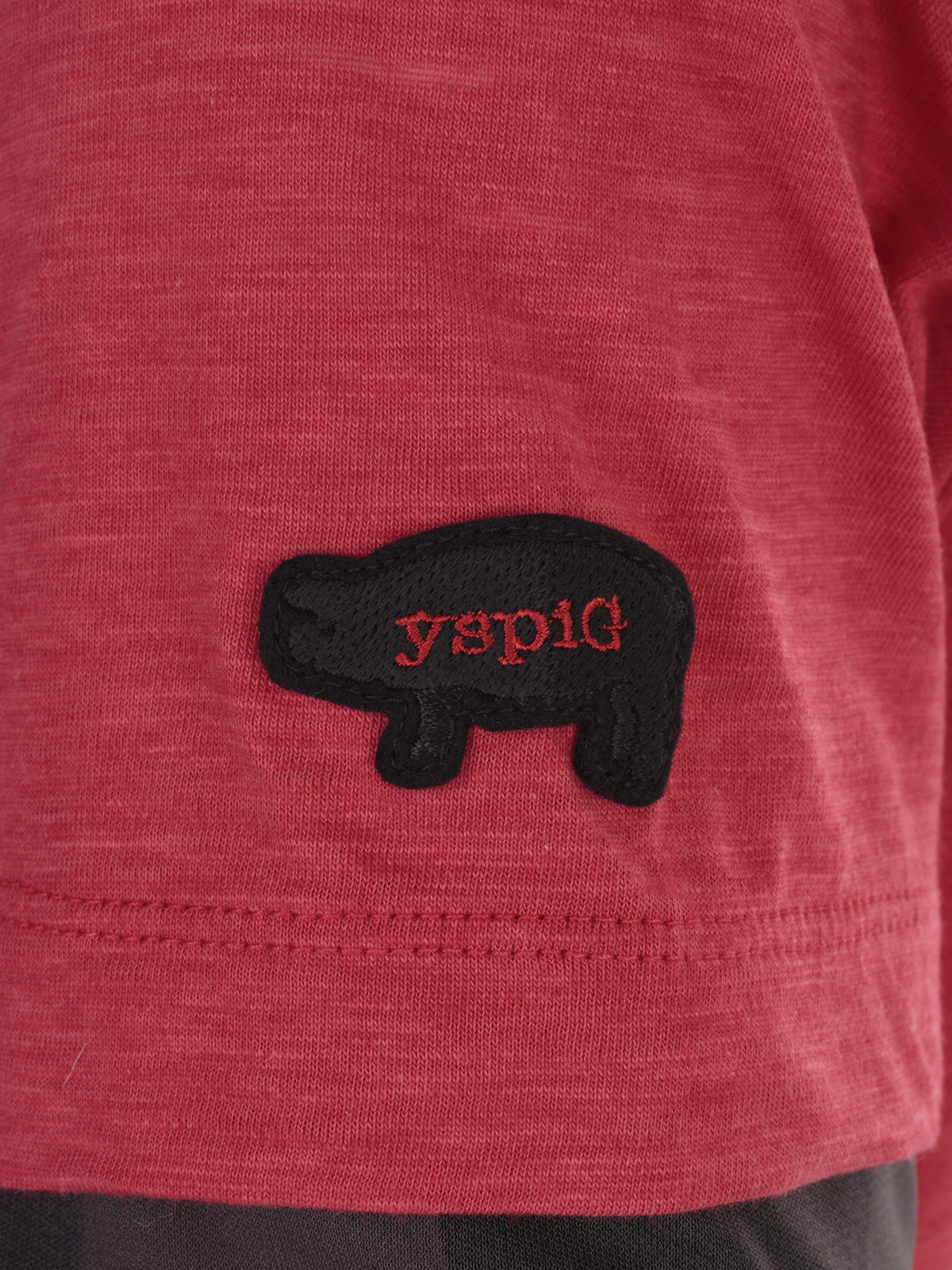 Y's Sleeve-insert Crew-neck T-shirt In Red