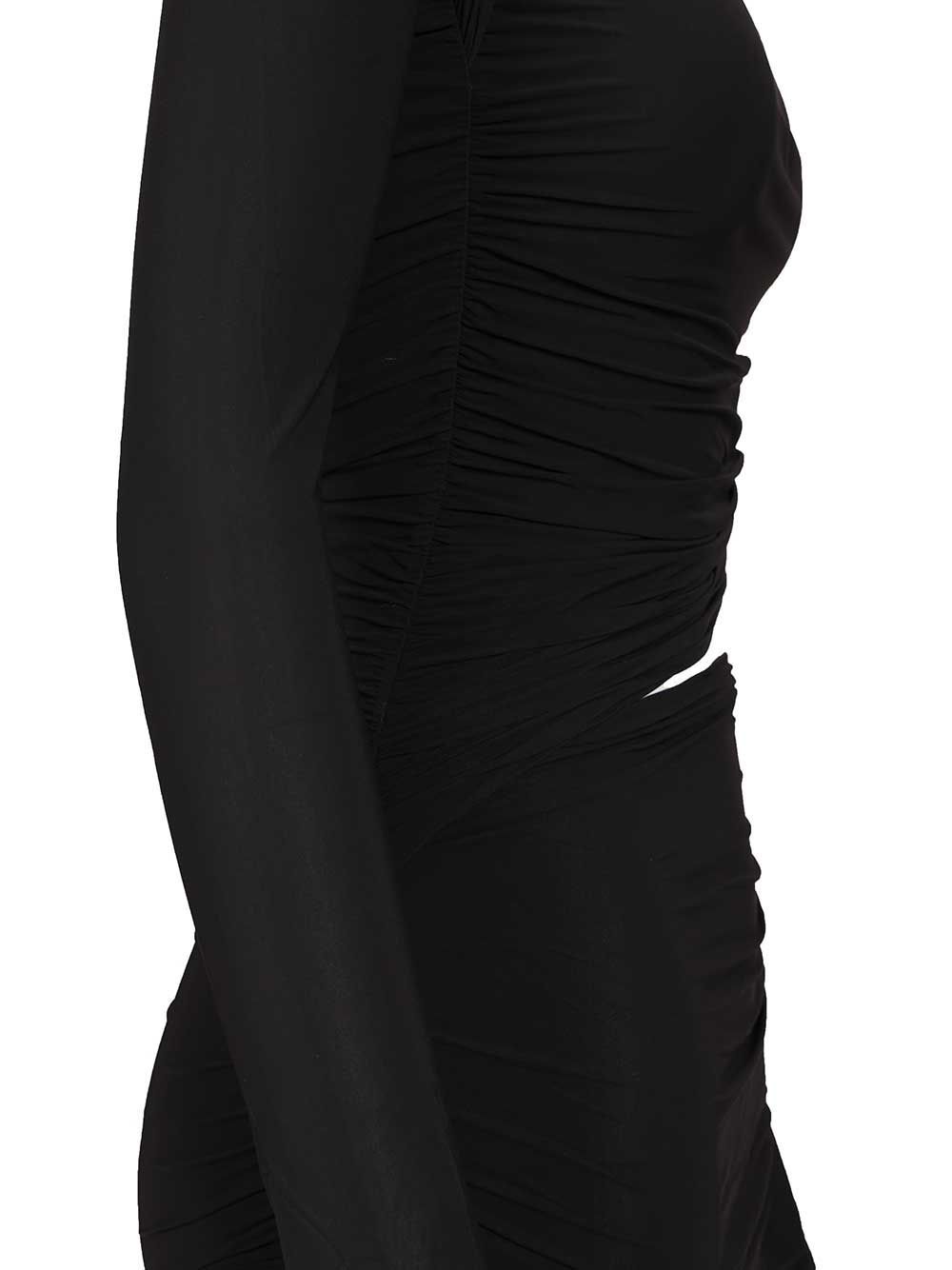 Amazuìn Asymmetric Dress In Black