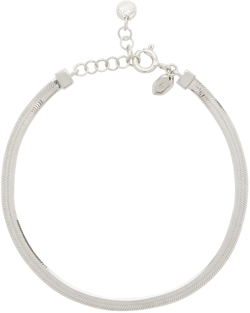 Maria Black Silver Sentiero Bracelet In White