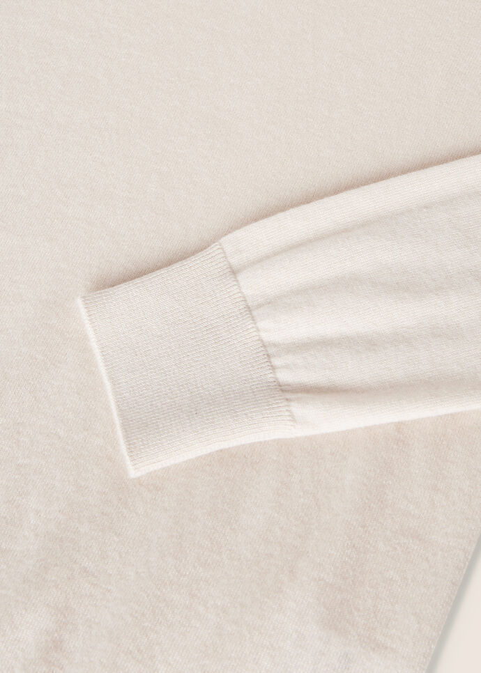 Loro Piana Girocollo Parksville Cashmere Sweater In White