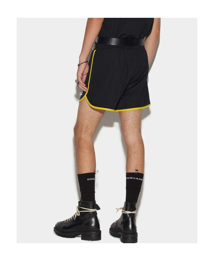 Dsquared2 Logo-print Track Shorts In Black