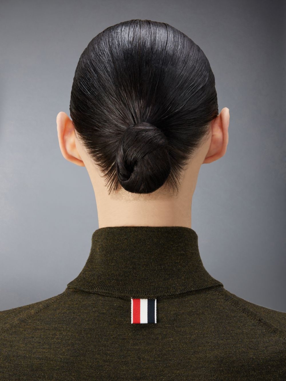 Thom Browne 4-bar High-neck Knitted Top In Black