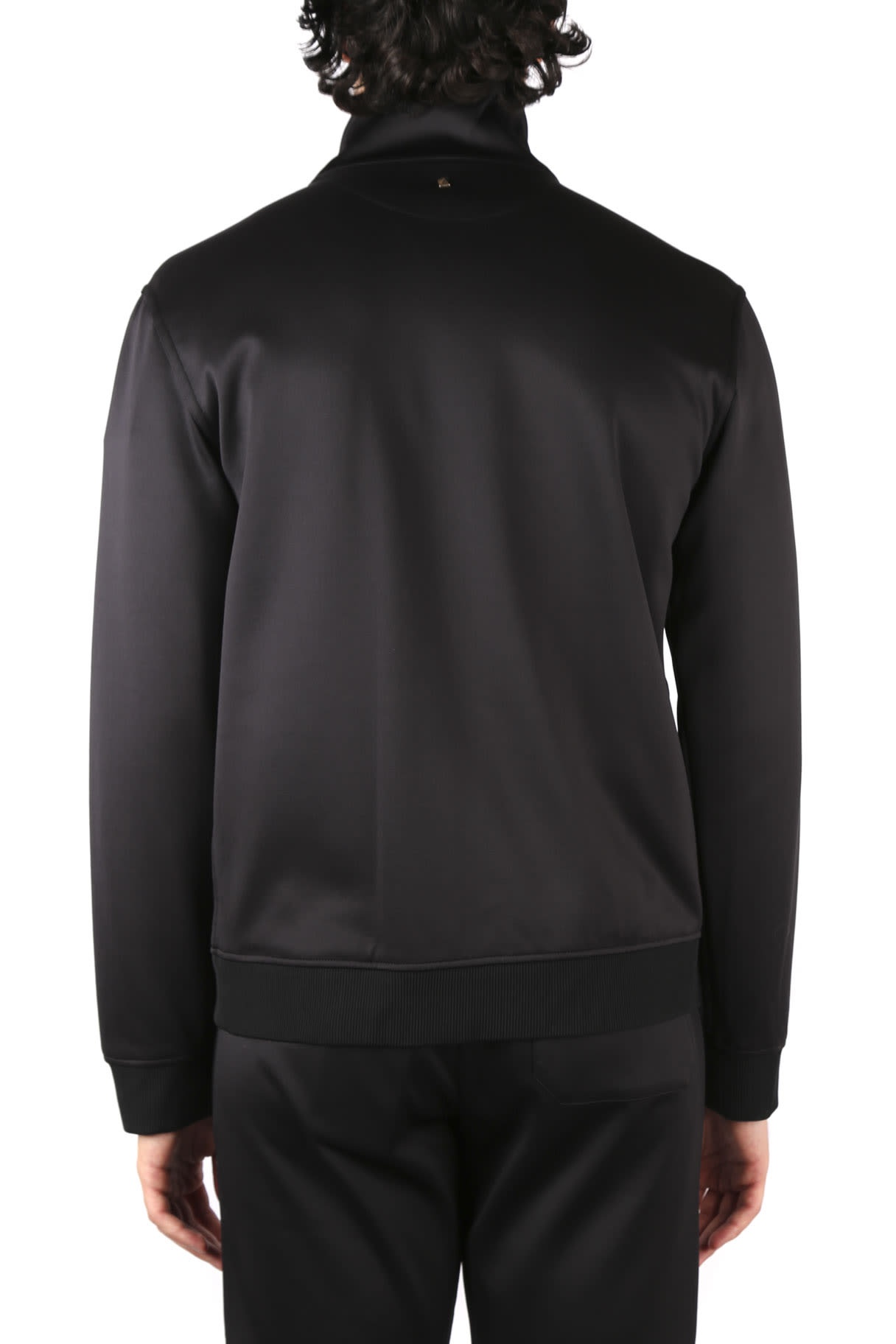 Valentino Vltn Zippered Pilot Casual Jacket In Black